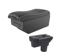 CRJIMX For Hyundai For SOLARIS For Solaris 2 For Accent For Verna 2017 2018 2019 2020 2021 2022 2023 2024 Car Armrest Box(A3 Black white 7USB)