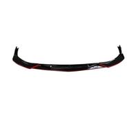 CRJIMX For Hyundai For Sonata 10th 2021 Car Front Bumper Splitter Lip Spoiler Diffuser Protector Exterior Accessories Body Kit(Black red)