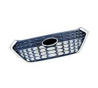 CRJIMX For Hyundai For Tucson 2015 2016 2017 2018 Grille Grill Front Mask Cover Grills Fits Black Silver Car Styling(Bright edge)