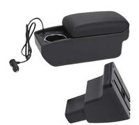 CRJIMX For Hyundai I10 Armrest Box For Hyundai I10 Car Armrest Central Storage Box Interior Retrofit Parts Car Accessories(A2 Fast charging)