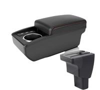 CRJIMX For Hyundai I10 Armrest Box Interior Parts Details Retrofit Parts Storage Box Car Accessories(B1 Black red 3USB)
