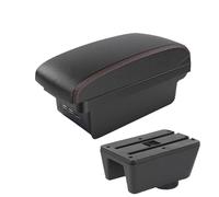 CRJIMX For Ibiza 6j For Ibiza 6L Armrest Box For Seat For Ibiza Car Armrest Central Storage Box Retrofit With USB Interior(B1 Black red 3USB)