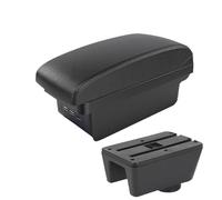 CRJIMX For Ibiza 6j For Ibiza 6L Armrest Box For Seat For Ibiza Car Armrest Central Storage Box Retrofit With USB Interior(B2 black line 3USB)