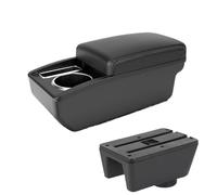 CRJIMX For Ibiza 6j For Ibiza 6L Armrest Box For Seat For Ibiza Car Armrest Central Storage Box Retrofit With USB Interface(A3 Black white NO USB)