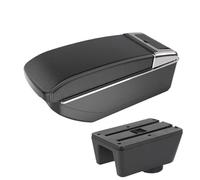 CRJIMX For Ibiza 6j For Ibiza 6L Armrest Box For Seat For Ibiza Car Armrest Central Storage Box Retrofit With USB Interface(B3 Black white NO USB)