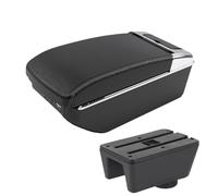CRJIMX For Ibiza 6j For Ibiza 6L Armrest Box For Seat For Ibiza Car Armrest Central Storage Box Retrofit With USB Interface(A3 Black white 7USB)