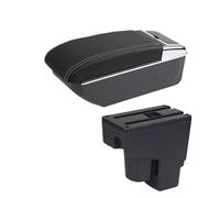CRJIMX For Jazz Armrest Box For Fit For Jazz 1 2003 2004 2005 2006 2007 Car Armrest Arm Storage Box Car Accessories(B3 white line NO USB)