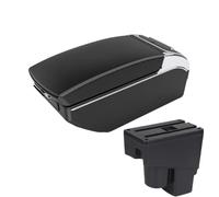 CRJIMX For Jazz Armrest Box For Fit For Jazz 1 2003 2004 2005 2006 2007 Car Armrest Arm Storage Box Car Accessories(Black white 7 USB)