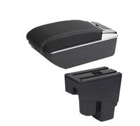 CRJIMX For Jazz Armrest Box For Fit For Jazz 1 2003 2004 2005 2006 2007 Car Armrest Arm Storage Box Car Accessories(D3 white line 7USB)