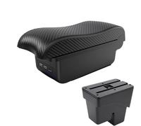 CRJIMX For Jazz For WR-V For Fit For Jazz 3 Car Armrest 2014-2020 Storage Box Car Accessories Retrofit Parts Interior(B2 black line 3USB)
