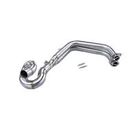 CRJIMX For Kawasaki For Ninja650 Z650 2017 2018 2019 2020 2021 2022 Motorcycle Slip On Front Tube Link Pipe Connect Full Exhaust System(Silver)