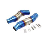 CRJIMX For Kawasaki Z1000 2010 2011 2012 2013 2014 2015 2016 2017 2018 2019 2020 Year Motorcycle Modified Exhaust Contact Middle Mid Link Pipe(Half blue)
