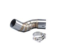CRJIMX For Kawasaki Z900 A2 Z900e 2017-2023 Motorcycle Exhaust System Escape Moto Modiifed Middle Link Pipe Stainless Steel Muffler(Titanium White)