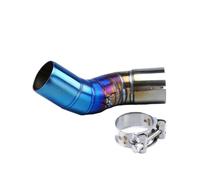 CRJIMX For Kawasaki Z900 A2 Z900e 2017-2023 Motorcycle Exhaust System Escape Moto Modiifed Middle Link Pipe Stainless Steel Muffler(Half blue)