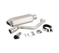 CRJIMX For Keeway TX125 TX125 SM/Enduro TX 125 2012 2013 2014 2015-2021 Escape Motorcycle Exhaust Muffler With Mid Link Pipe Slip-on(Style B)