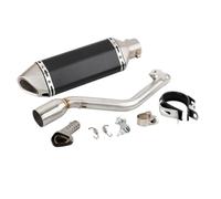 CRJIMX For Keeway TX125 TX125 SM/Enduro TX 125 2012 2013 2014 2015-2021 Escape Motorcycle Exhaust Muffler With Mid Link Pipe Slip-on(Style G)