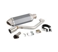 CRJIMX For Keeway TX125 TX125 SM/Enduro TX 125 2012 2013 2014 2015-2021 Escape Motorcycle Exhaust Muffler With Mid Link Pipe Slip-on(Style A)