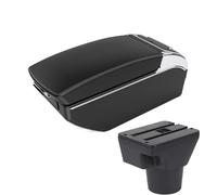 CRJIMX For KIA For Rio 2 2006 2007 2008 2009 2010 2011 Car Armrest Box Accessories Interior Storage Box Retrofit(Black line 7USB)