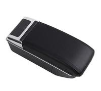 CRJIMX For KIA For Rio 2 Armrest Box For KIA For Rio 2006-2011 Car Armrest Box Accessories Interior Storage Box(D telescopic black)