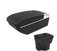 CRJIMX For KIA For Rio 3 Armrest Box For KIA K2 For X-line For Rio 3 2011 2012 2013-2016 Car Armrest Accessories Interior Storage Box(A1 Black red 7USB)