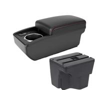 CRJIMX For Kia For Rio 3 K2 Armrest Box USB Charging Port Storage Box Cup Holder Accessories Interior Modification(B1 Red line 6 usb)