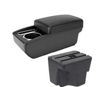 CRJIMX For Kia For Rio 3 K2 Armrest Box USB Charging Port Storage Box Cup Holder Accessories Interior Modification(A2 black line No USB)