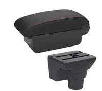 CRJIMX For Kia For Rio 4 Armrest For Kia For Rio For X-Line Car Armrest Box 2016 2017-2021 Car Accessories Interior Details(C1 Black red NO USB)