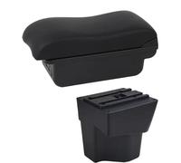 CRJIMX For KIA For Rio 5 2012 2013 2014 2015 2016-2019 Car Armrest Box Leather Arm Rest Center Console Storage Box(C2 Black Line)