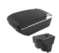 CRJIMX For KIA For RIO For STONIC or Rio Lx Cerato Car Armrest Retrofit Part Storage Box(A2 Black line7 USB)
