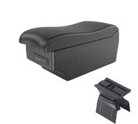 CRJIMX For Lada For Vesta SW Cross Sport Center Console Armrest Box Storage Box With Usb Interface Cup Holder(A3 Black white 7USB)
