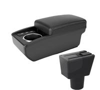 CRJIMX For Lada For Xray Armrest Box Universal Car Central Armrest Storage Box With USB Charging Modification Accessori(B2 black line 3USB)