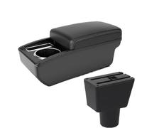 CRJIMX For Lada For Xray Armrest Box Universal Car Central Armrest Storage Box With USB Charging Modification Accessori(A3 Black white NO USB)