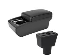 CRJIMX For Lada For Xray Armrest Box Universal Car Central Armrest Storage Box With USB Charging Modification Accessori(A2 black line No USB)