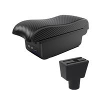 CRJIMX For LADA For XRAY Car Armrest Box Central Box Dedicated Retrofit Interior With USB Car Accessories(B3 Black white 3USB)