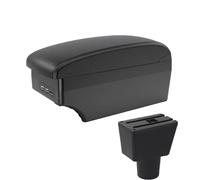 CRJIMX For LADA For XRAY Car Armrest Box Central Storage Box Retrofit Interior With USB Car Accessories(A2 Black line7 USB)