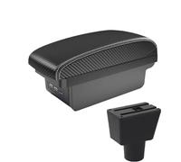CRJIMX For LADA For XRAY Car Armrest Box Central Storage Box Retrofit Interior With USB Car Accessories(B3 Black white 3USB)