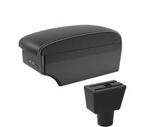 CRJIMX For LADA For XRAY Car Armrest Box Central Storage Box Retrofit Interior With USB Car Accessories(A3 Black white 7USB)
