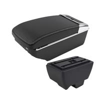 CRJIMX For Mahindra For Bolero Armrest Box Universal Car Central Armrest Storage Box Cup Holder Ashtray(A2 Black line7 USB)