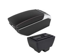 CRJIMX For Mahindra For Bolero Armrest Box Universal Car Central Armrest Storage Box Cup Holder Ashtray(Black red 7 USB)