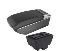 CRJIMX For Mahindra For Bolero Armrest Box Universal Car Central Armrest Storage Box Cup Holder Ashtray(B2 black line NO USB)