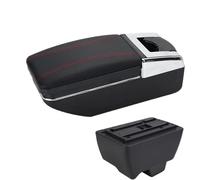CRJIMX For Mahindra For Bolero Armrest Box Universal Car Central Armrest Storage Box Modification Accessories(A1 Black red NO USB)