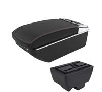 CRJIMX For Mahindra For Bolero Armrest Box Universal Car Central Armrest Storage Box USB Interface(A1 Black red 7USB)