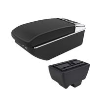 CRJIMX For Mahindra For Bolero Armrest Box Universal Car Central Armrest Storage Box USB Interface(A2 Black line7 USB)