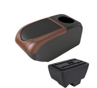 CRJIMX For Mahindra For Bolero Armrest Box Universal Car Central Armrest Storage Box USB Interface(B3 Brown frame 6USB)
