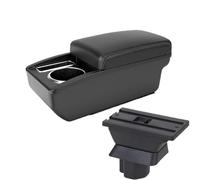 CRJIMX For Mazda 2 Armrest Box For Demio Car Armrest Box Central Storage Box Interior Retrofit USB Interface(A3 white line No USB)