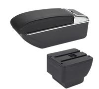 CRJIMX For MAZDA 2 Armrest For Mazda 2 For Demio Car Armrest Box Retrofit Storage Box Car Accessories Interior Details(D2 Black line No USB)
