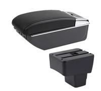 CRJIMX For Mazda 2 Car Armrest Box Central Storage Box Interior Retrofit Parts With USB Car Accessories(D2 black line 7USB)