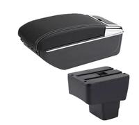 CRJIMX For Mazda 2 Car Armrest Box Central Storage Box Interior Retrofit Parts With USB Car Accessories(D3 white line 7USB)