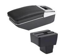 CRJIMX For Mazda 2 Car Armrest Box Central Storage Box Interior Retrofit Parts With USB Car Accessories(A2 black line No USB)