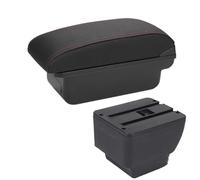 CRJIMX For MAZDA 2 Demio Car Armrest Box Retrofit Parts Storage Box Car Accessories Interior Parts Details(C1 Black red NO USB)